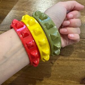 Colorful Studded Bracelet Set (All 3 together)
